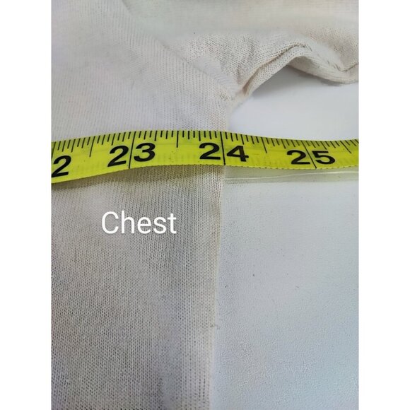 Good American Women's Bone Garment Dye Long Sleeve Crew Tee Size 1/2 - Picture 7 of 10